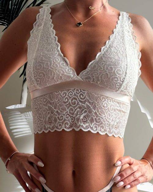 Full Covered Bralette Wire-free Cream